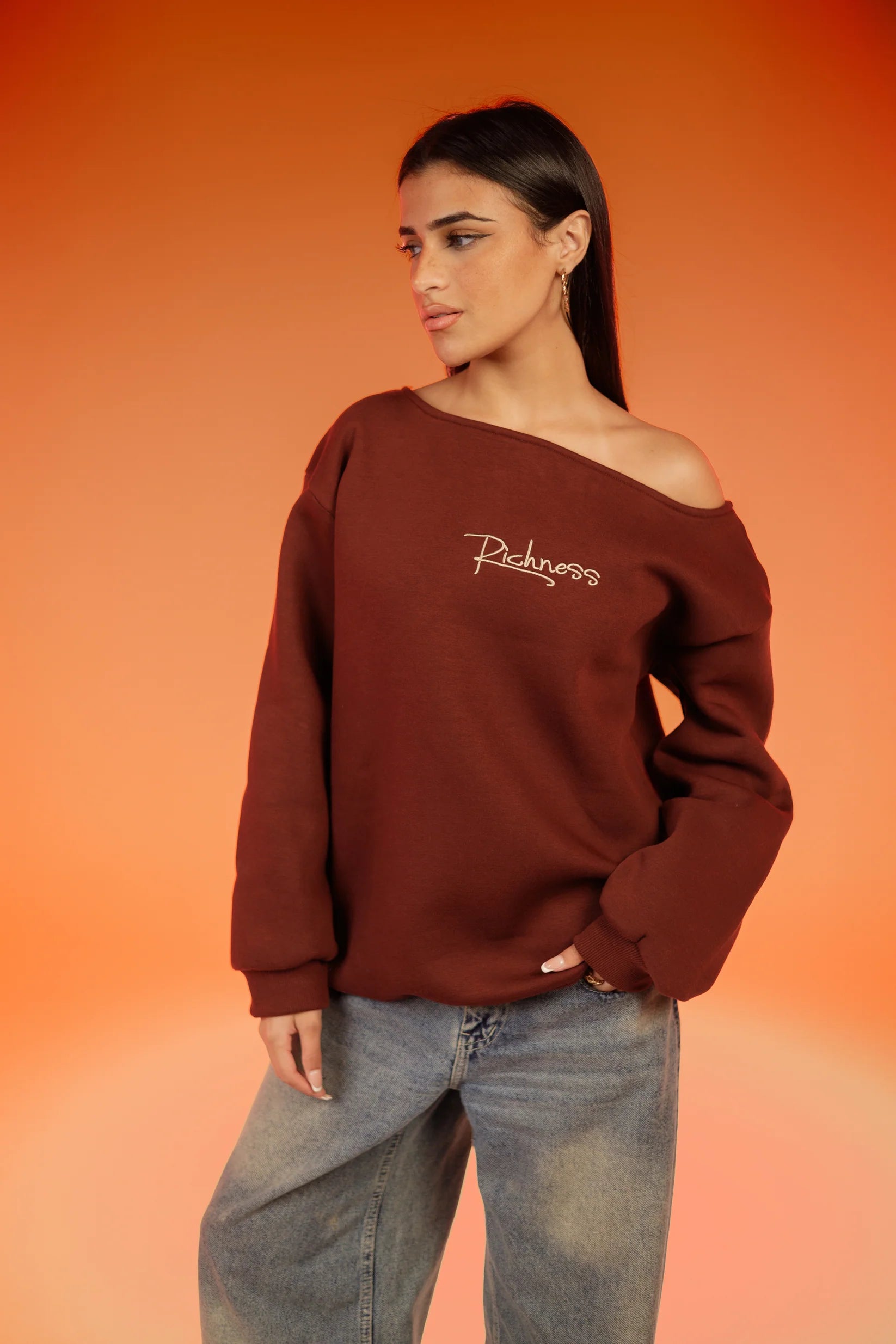 Richness Off Shoulder Sweater