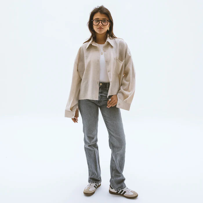 Oshe Cropped Linen Shirt