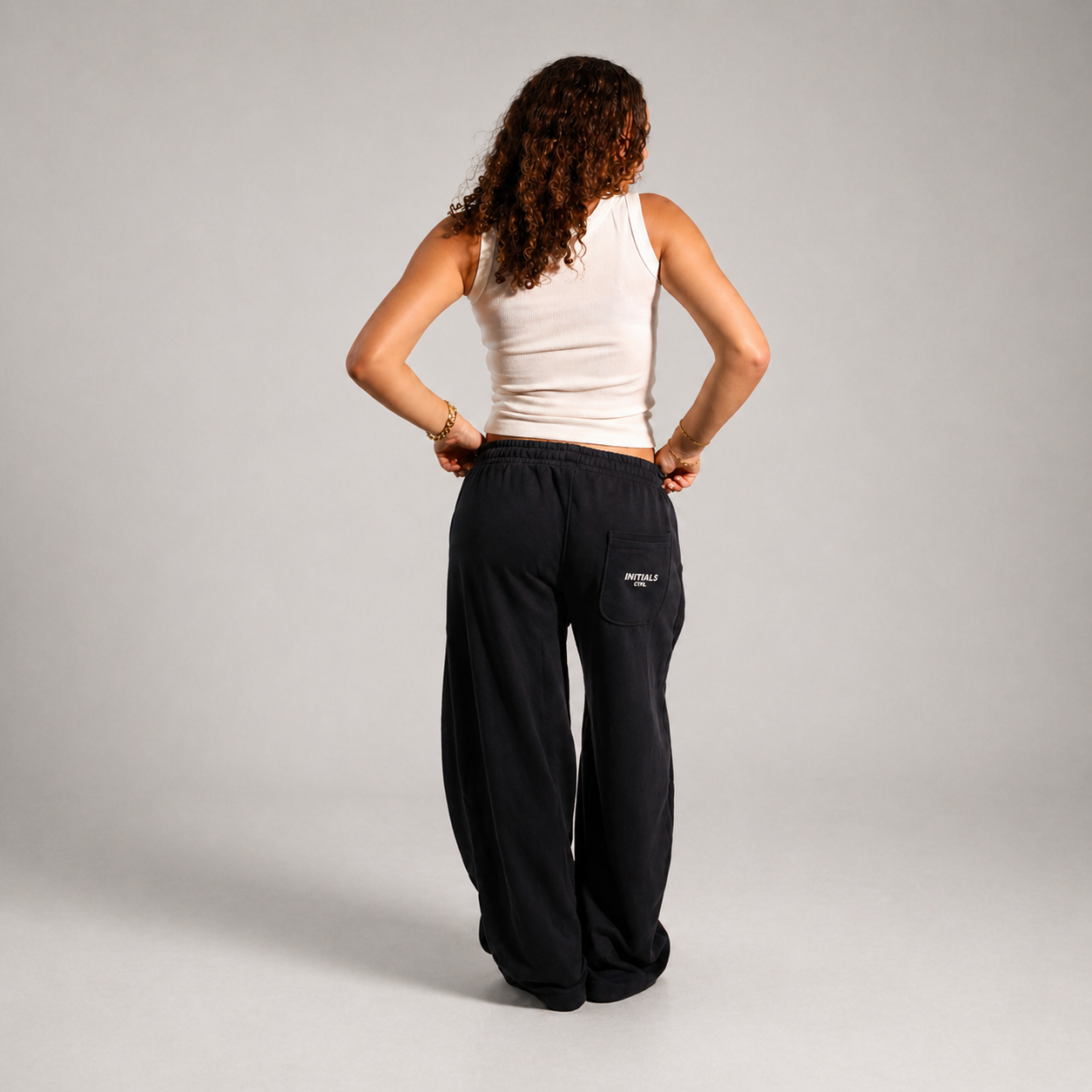 CTRL Initials Wide Leg Sweatpants