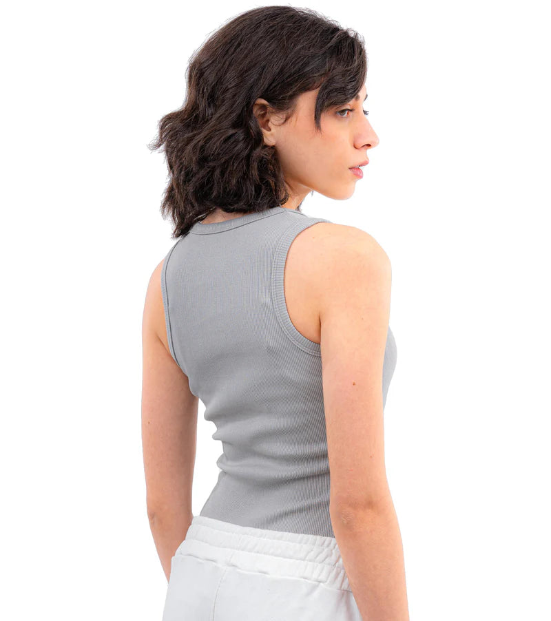 CTRL U Shaped Ribbed Tank Top