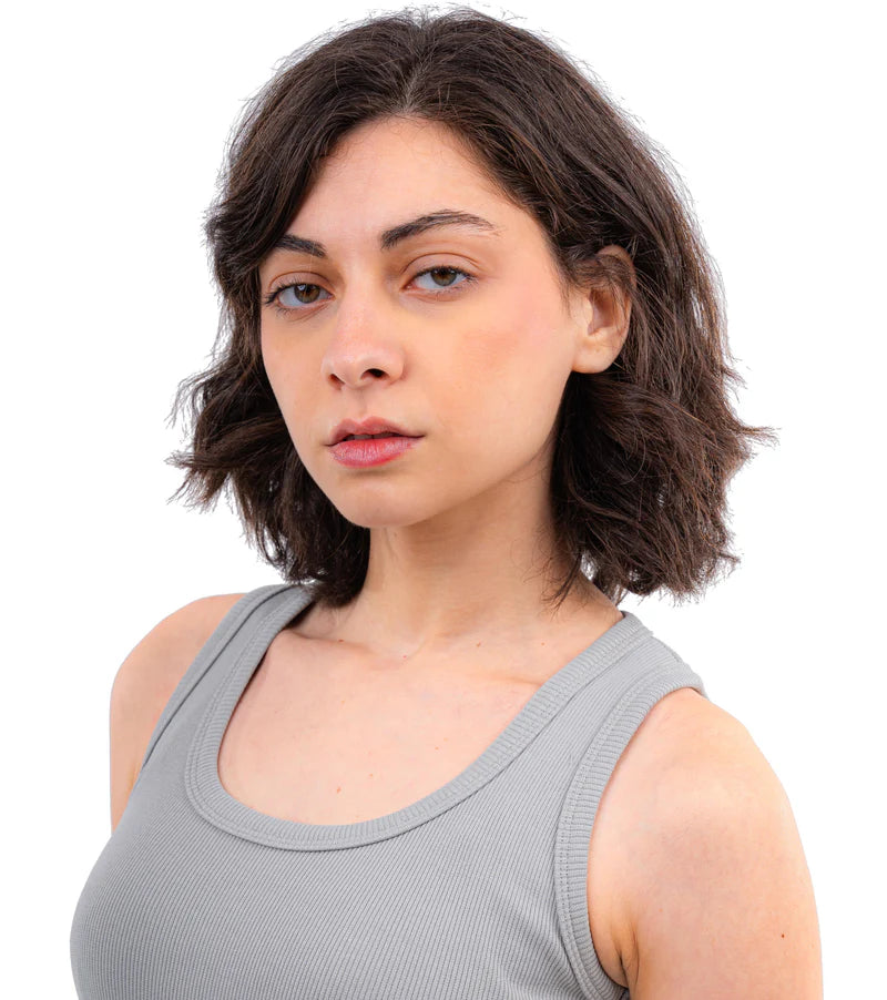 CTRL U Shaped Ribbed Tank Top