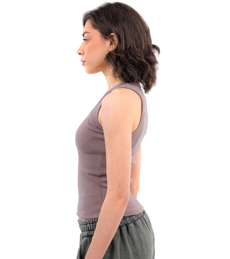 CTRL U Shaped Ribbed Tank Top