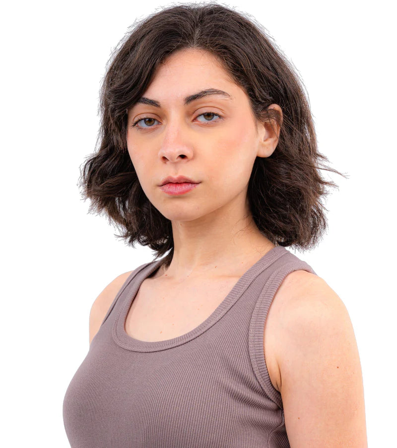 CTRL U Shaped Ribbed Tank Top