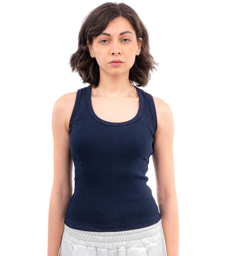 CTRL U Shaped Ribbed Tank Top