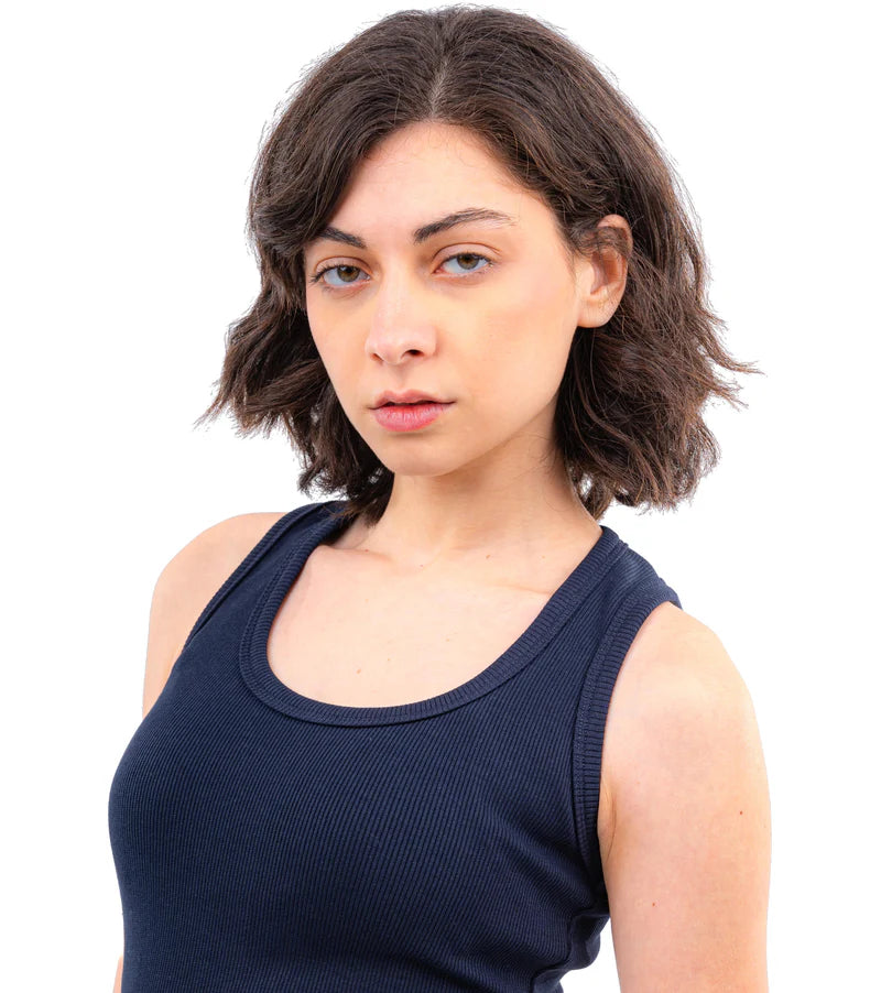 CTRL U Shaped Ribbed Tank Top