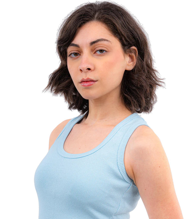 CTRL U Shaped Ribbed Tank Top