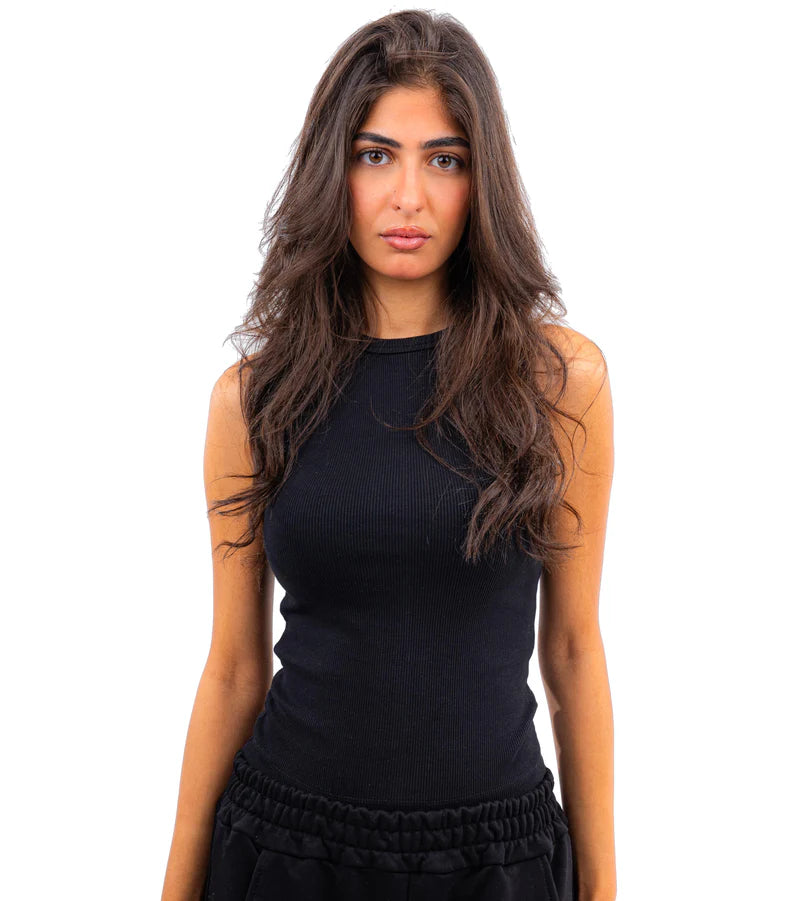 CTRL Round Neck-Ribbed Tank top