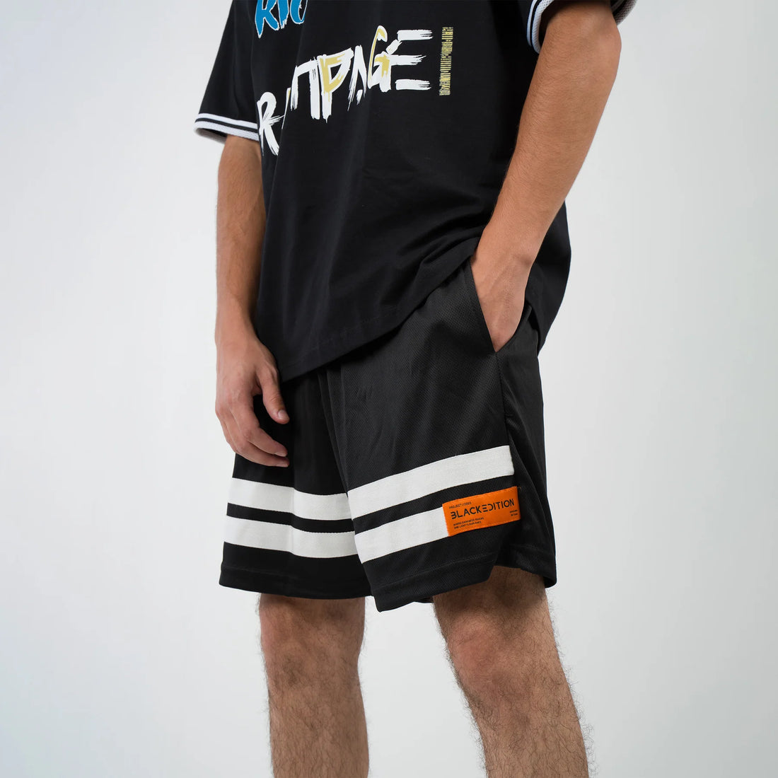 Black Jersey Short