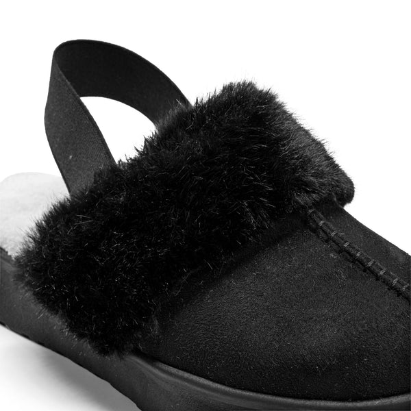 Gogo Collection Suede Slingback Clogs