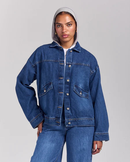 Sabeya Stay Lit Denim Jacket