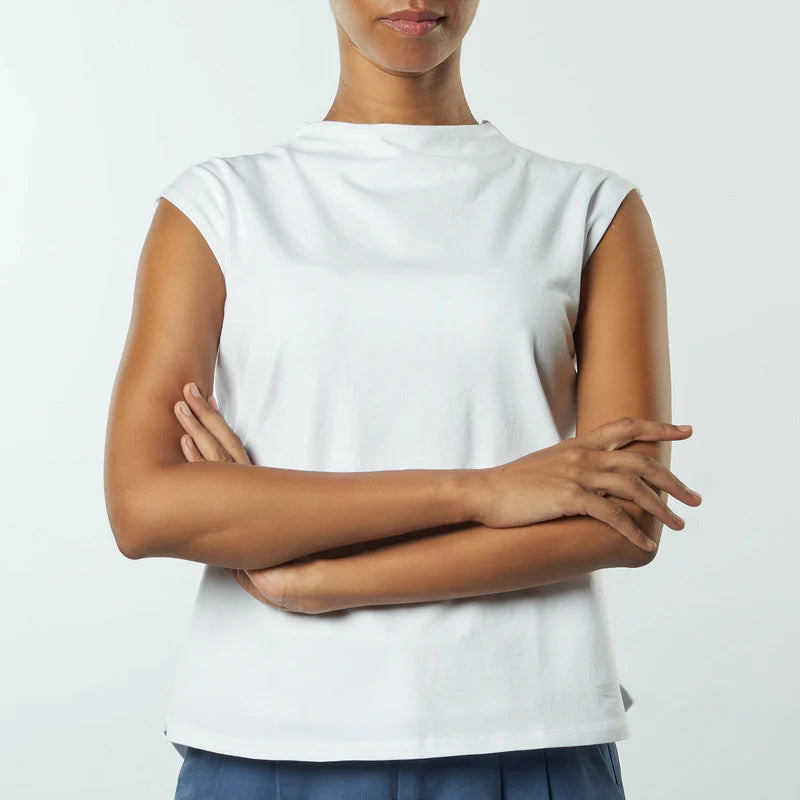 Breathe Double Layer Short Fit Sleeveless Basic T-Shirt