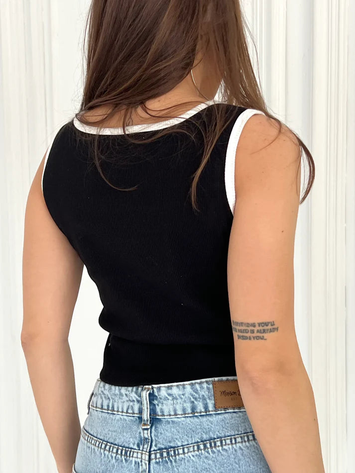 Maison De Chris Lined Top