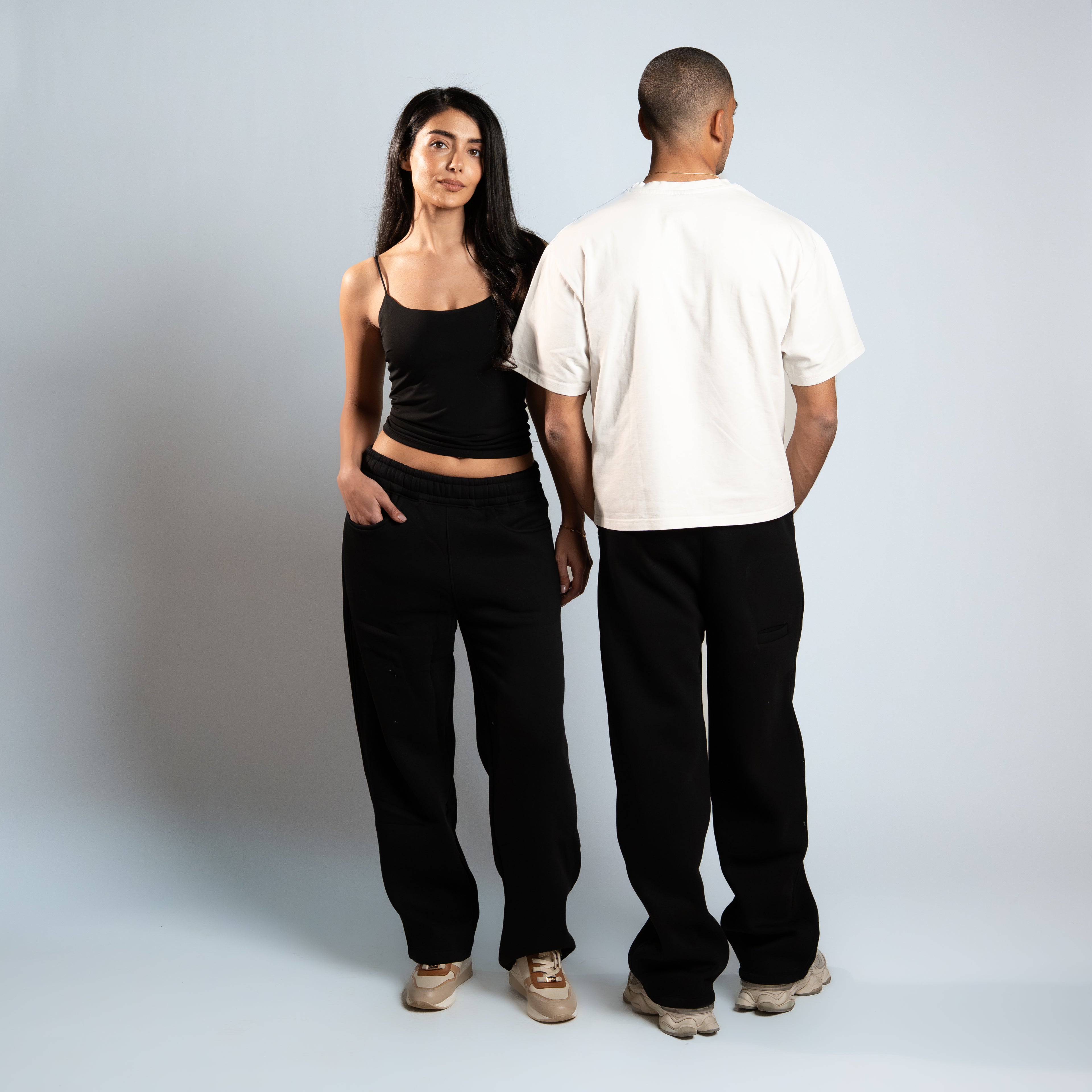 Blurred Wide Leg Sweatpants