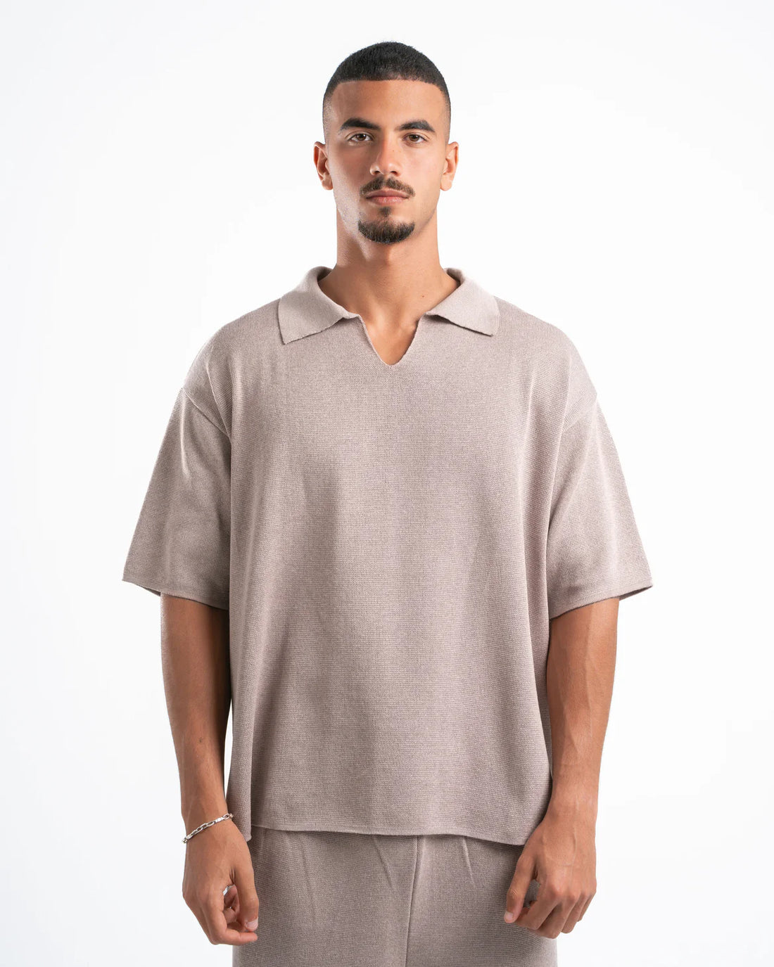 Psych Oversized Knit Polo