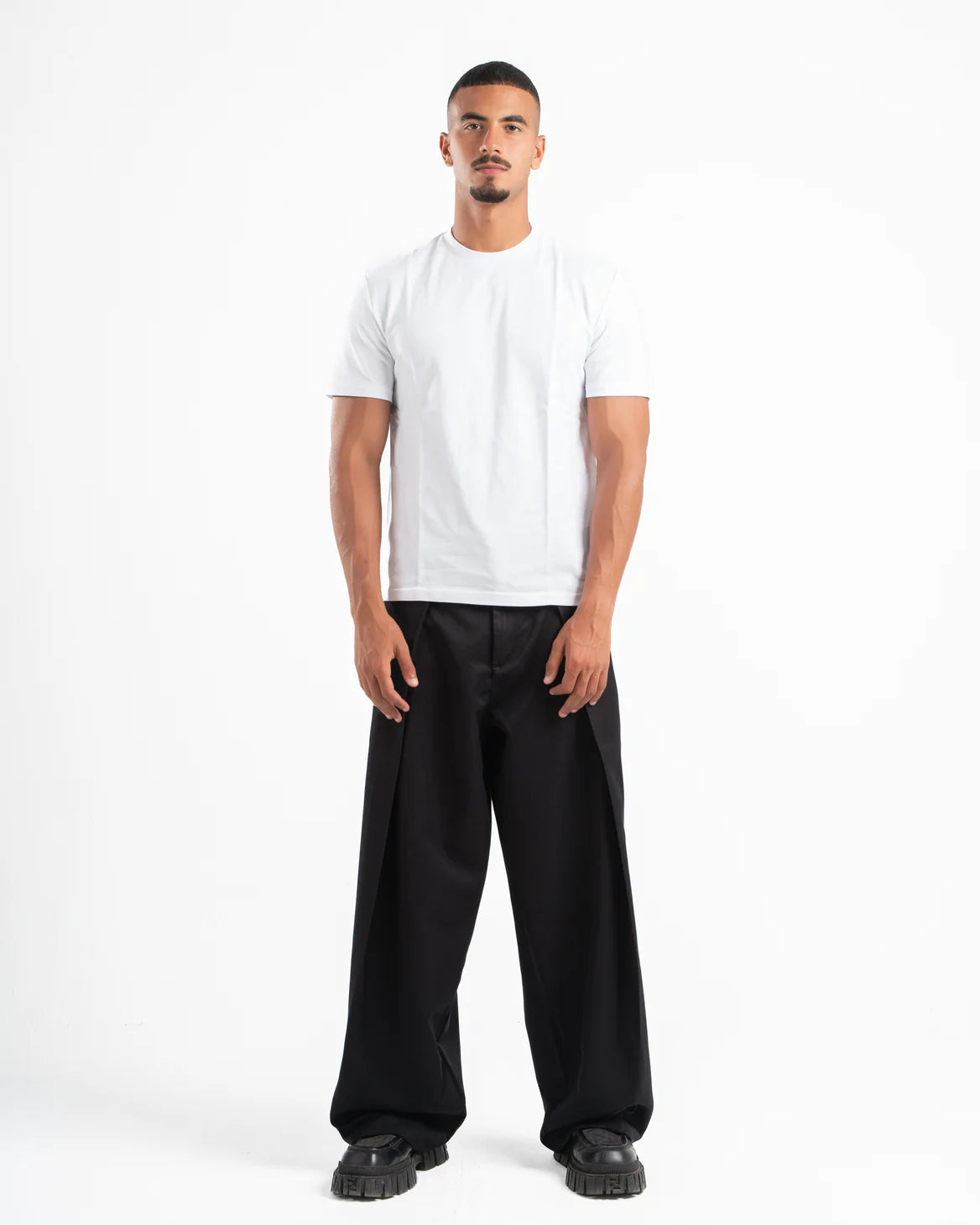 Psych Wide Leg Pleated Pants