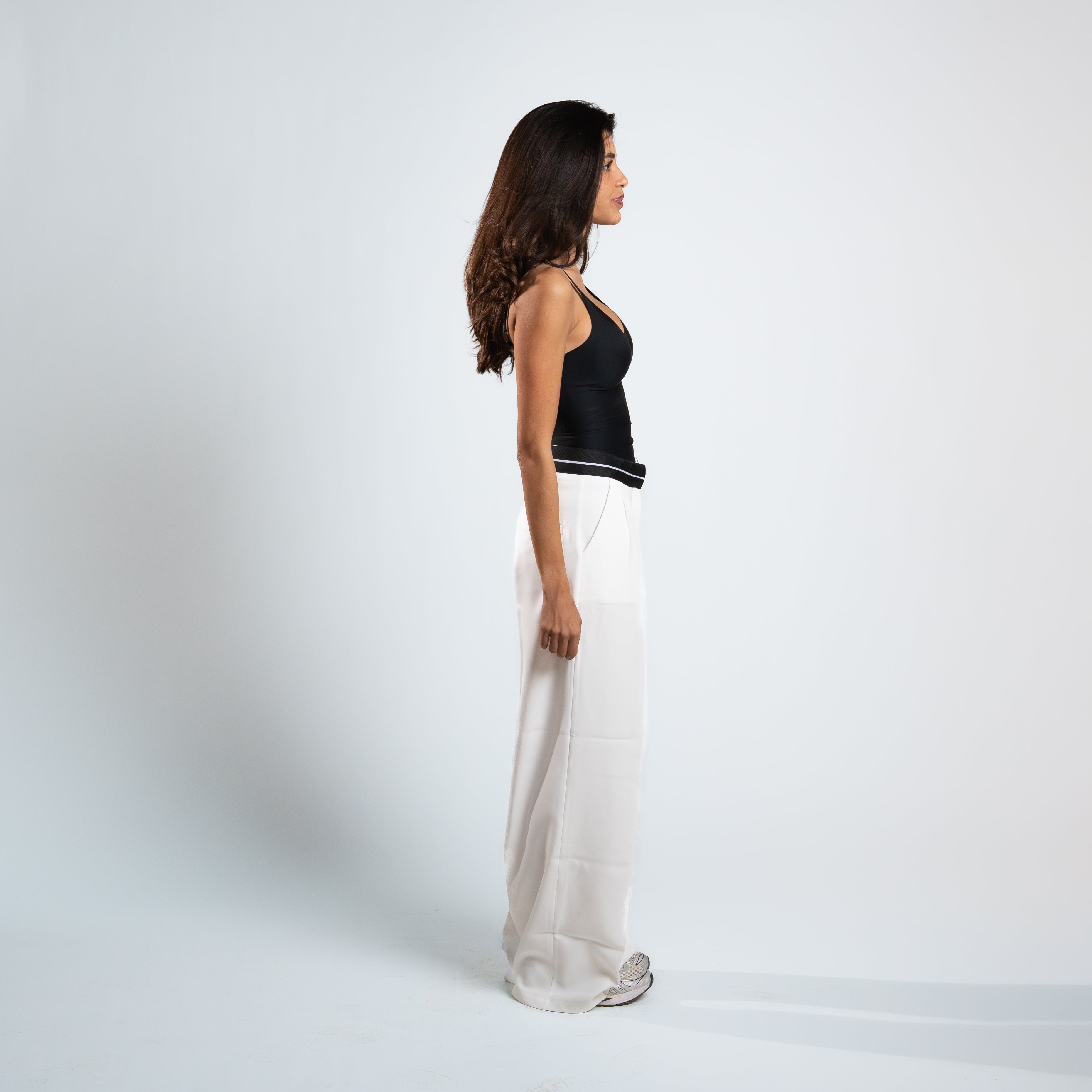 Azadoura Pants With Turn Down Waist