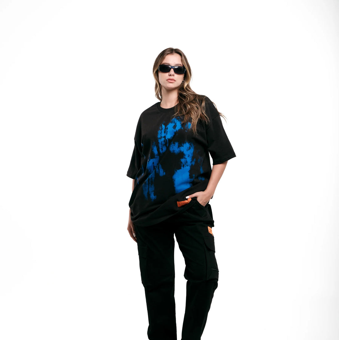 Black Edition Blue Shadow Oversized T-shirt