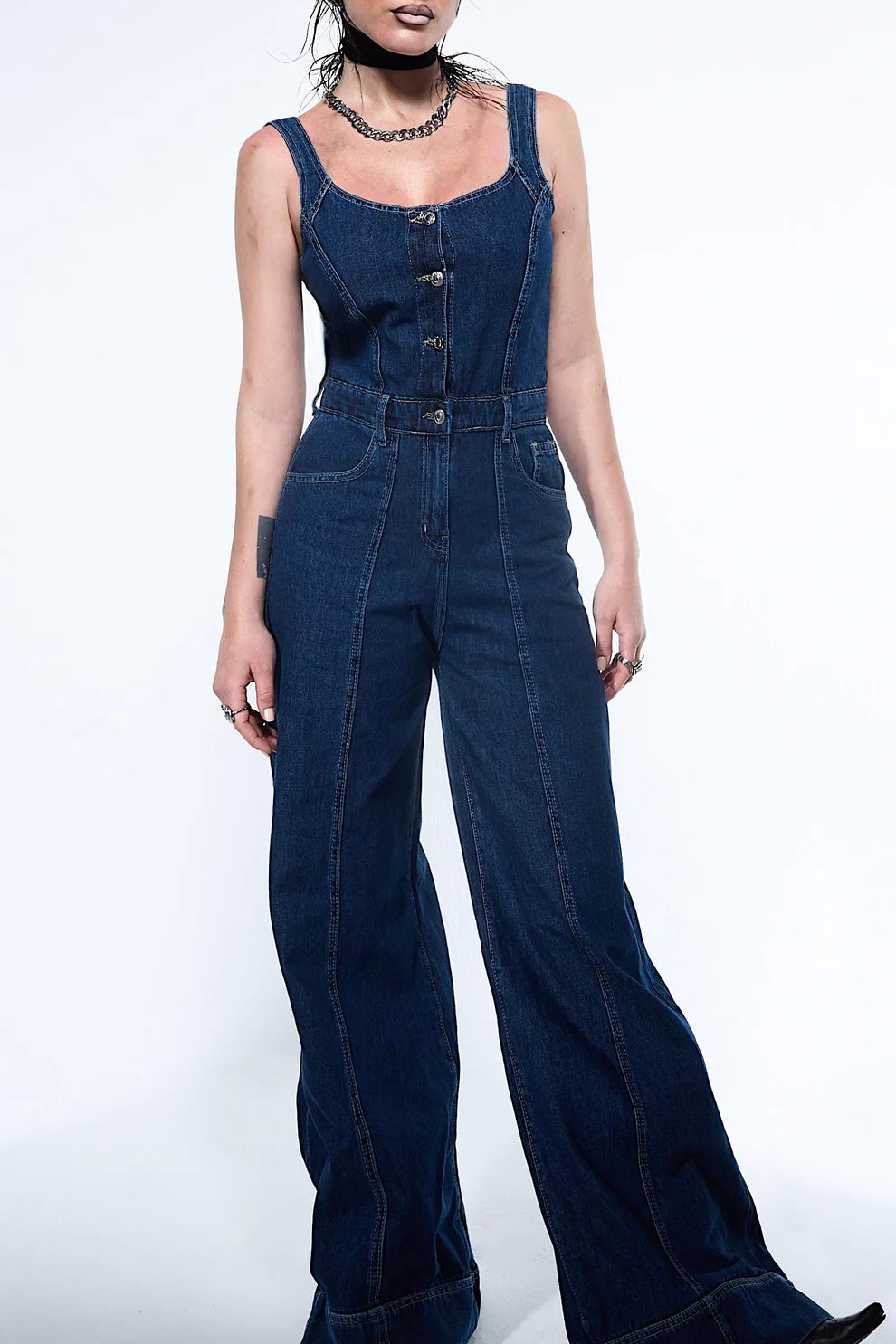 Denim Label Suited Jumpsuit