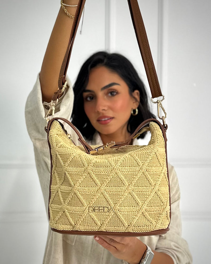 Deeda Eleni Raffia Bag