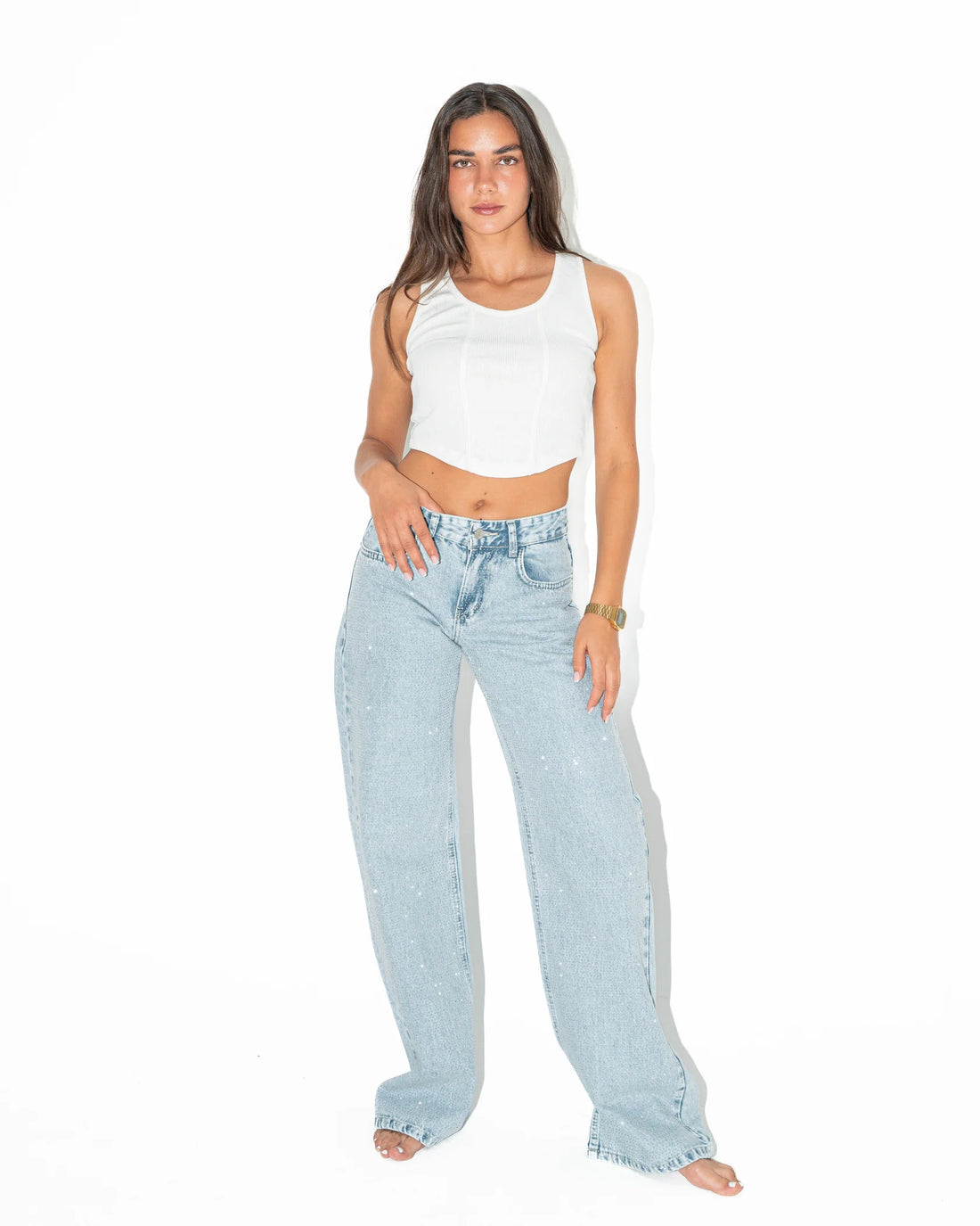 Psych Bling Denim Pants
