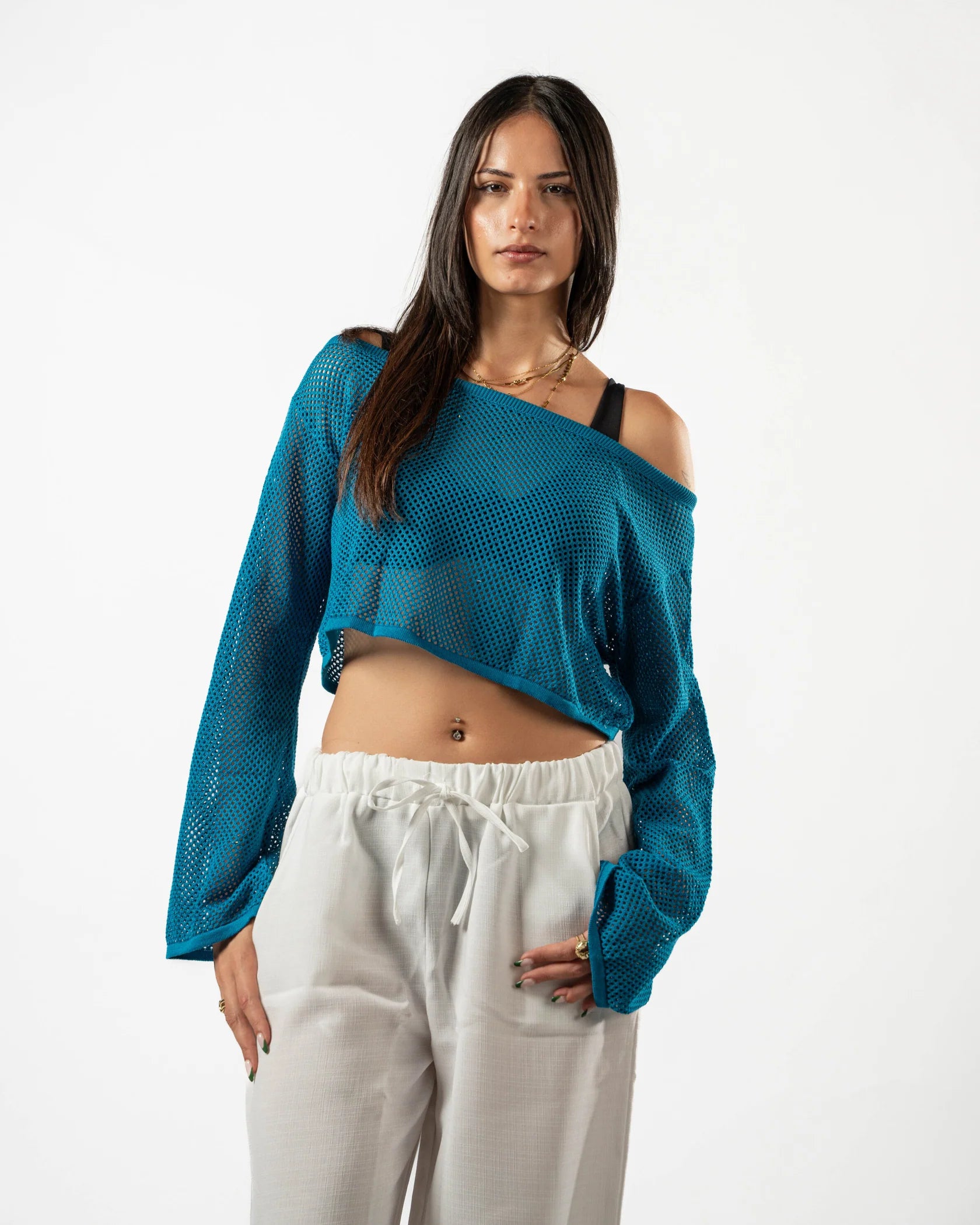 Psych Fishnet Top