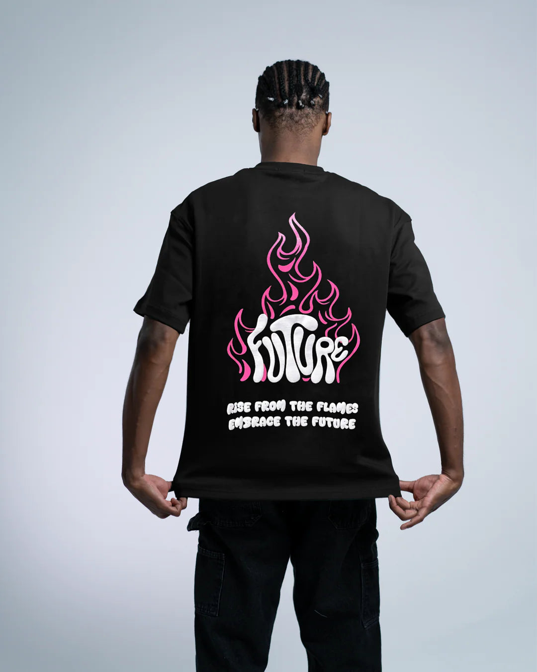 Denjoe "FUTURE FLAMES" Oversized Tee