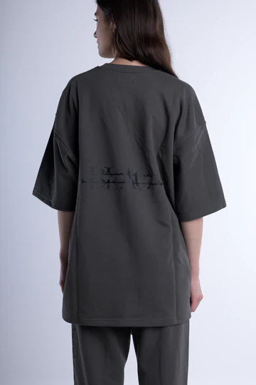 Blac Distressed Back Logo Oversized T-shirt