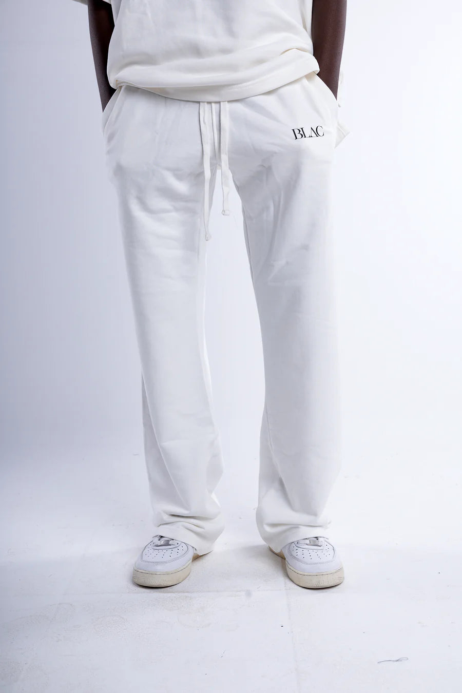 Blac Logo Print Straight Leg Sweatpants