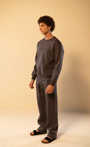 Blac Embroidered Logo Wide Leg Sweatpants