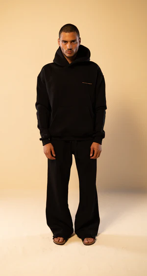 Blac Embroidered Logo Straight leg Sweatpants