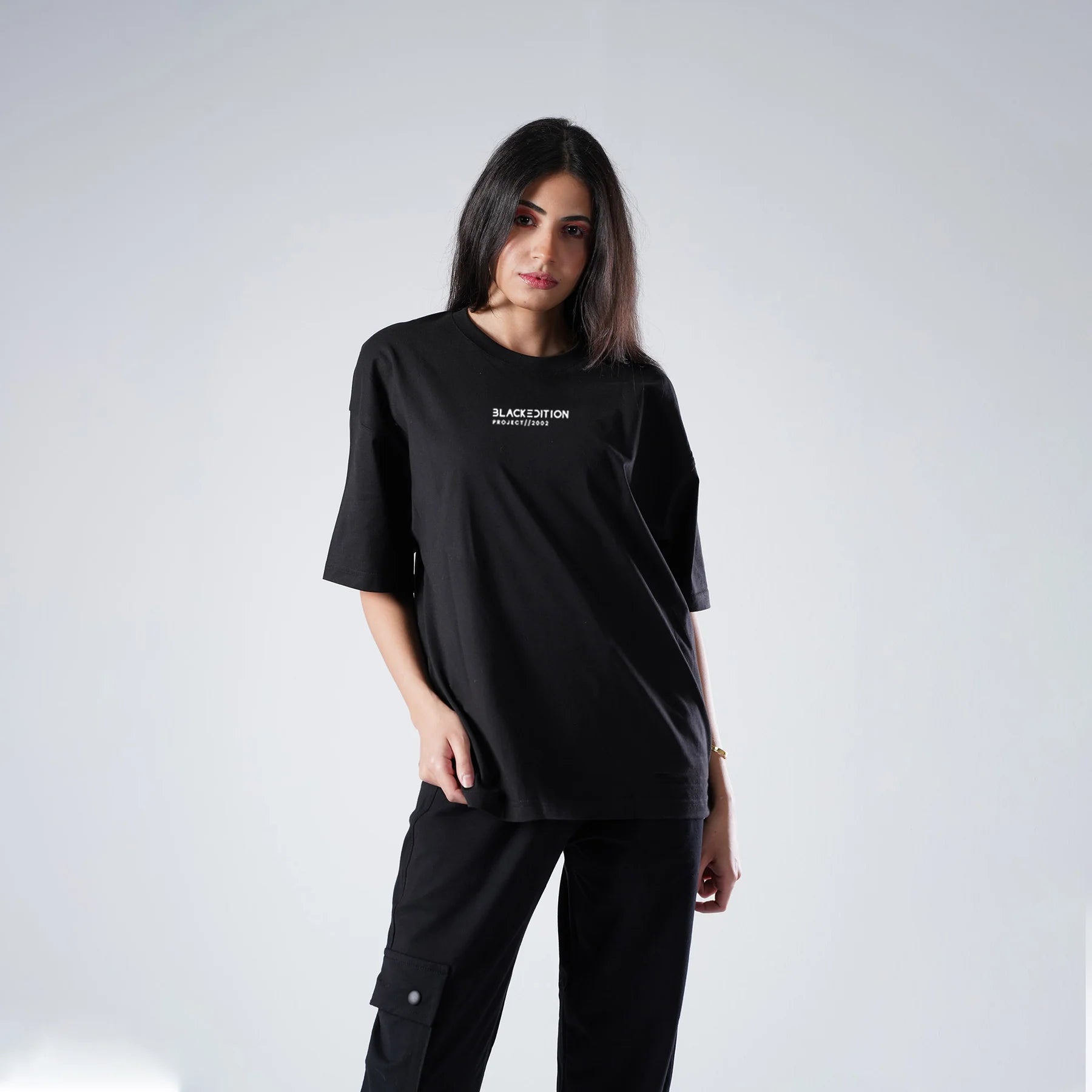 Black Repeat Tee