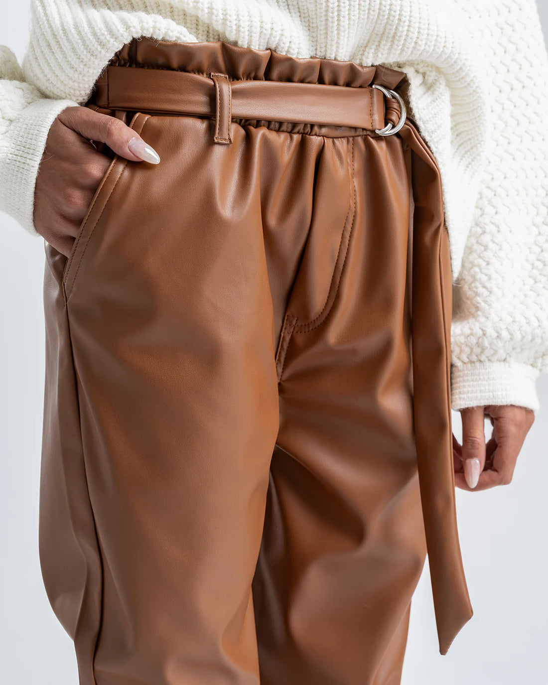 kntd W Leather pant 2555