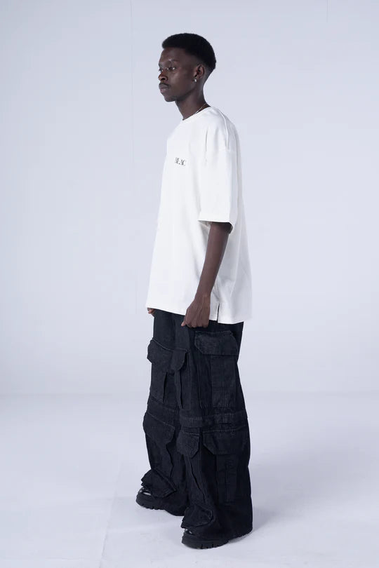 Blac Multi-Pocket Cargo Jeans