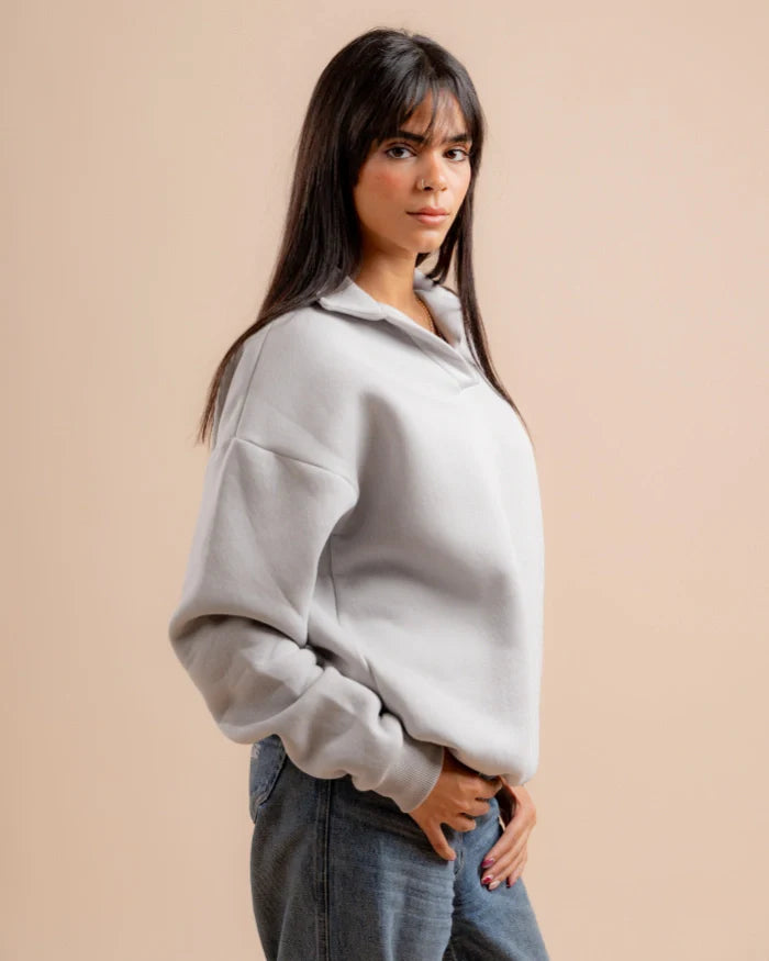JEN Unisex Collar Sweatshirt