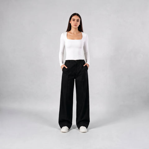Diss & Miss Cotton Square Neck Long Sleeve