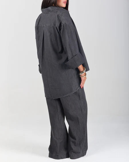 Sabeya The Boxy Chill Denim Shirt