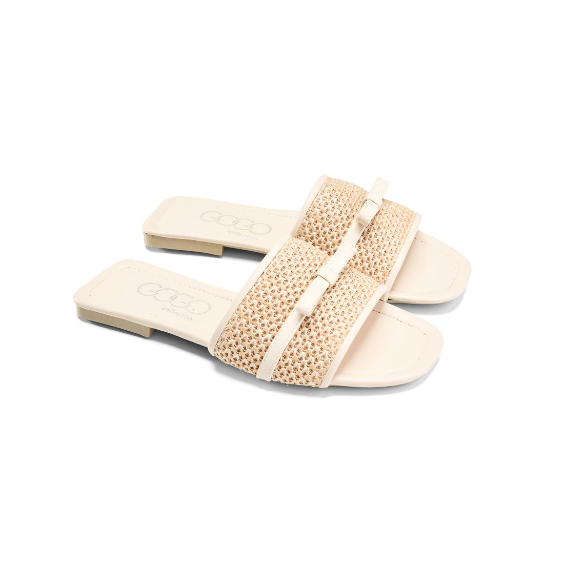 Gogoo Collection Braided Band Bow Slides
