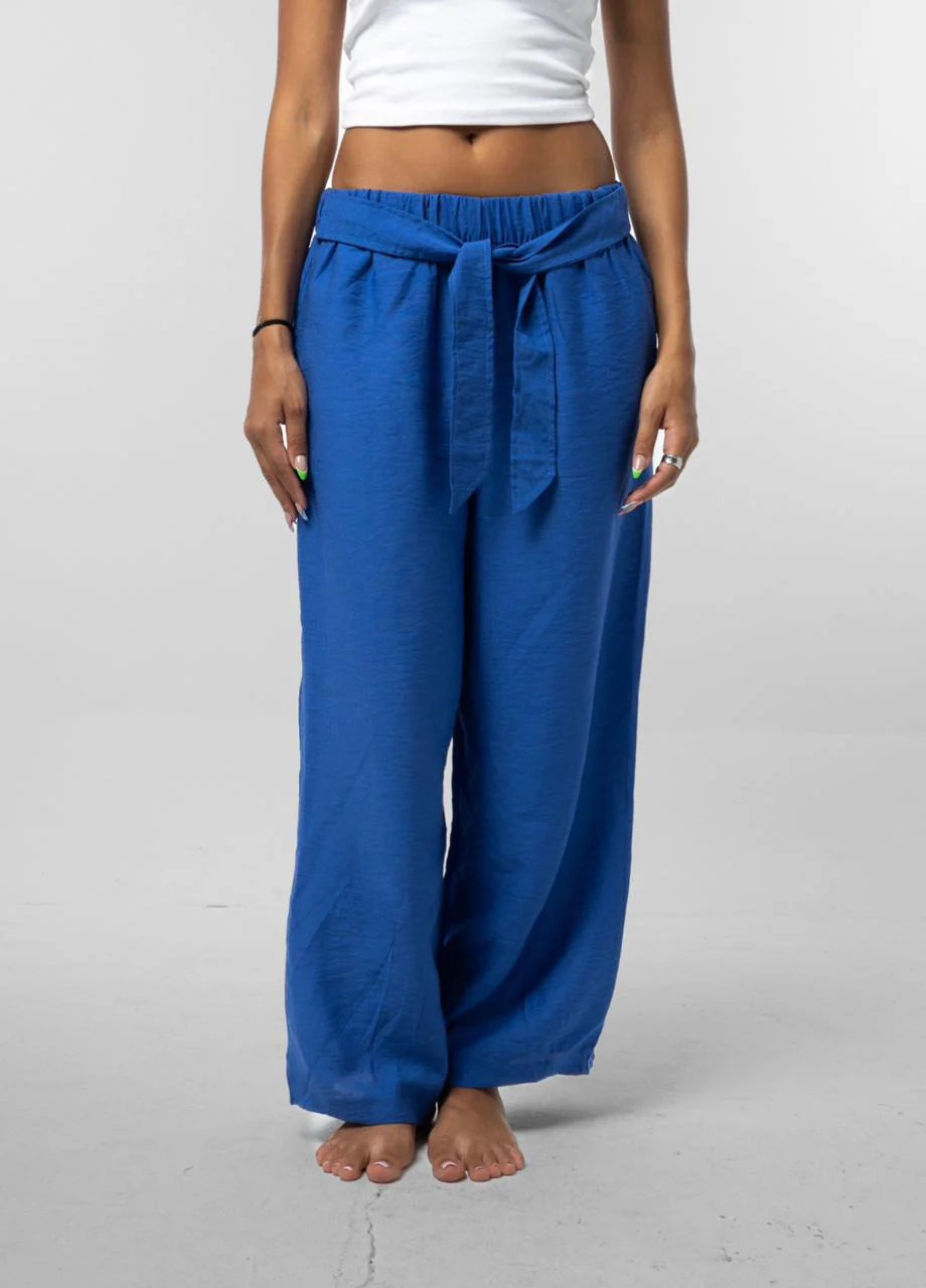 Frenchee Bow Linen Pants