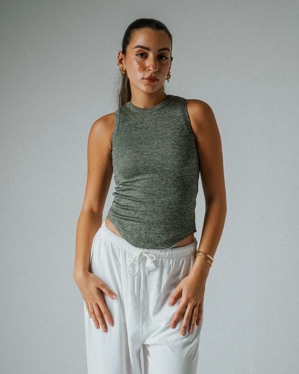Frenchee Demi Circle Top