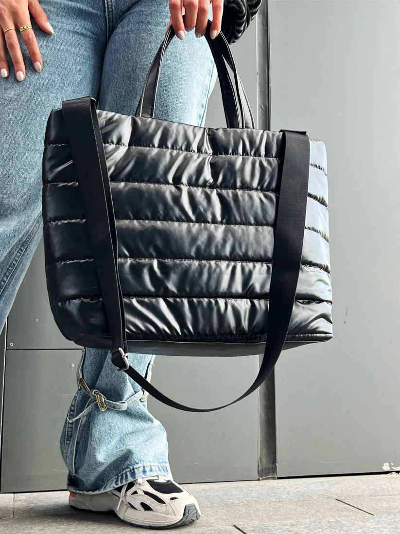 Zuri puffer handbag