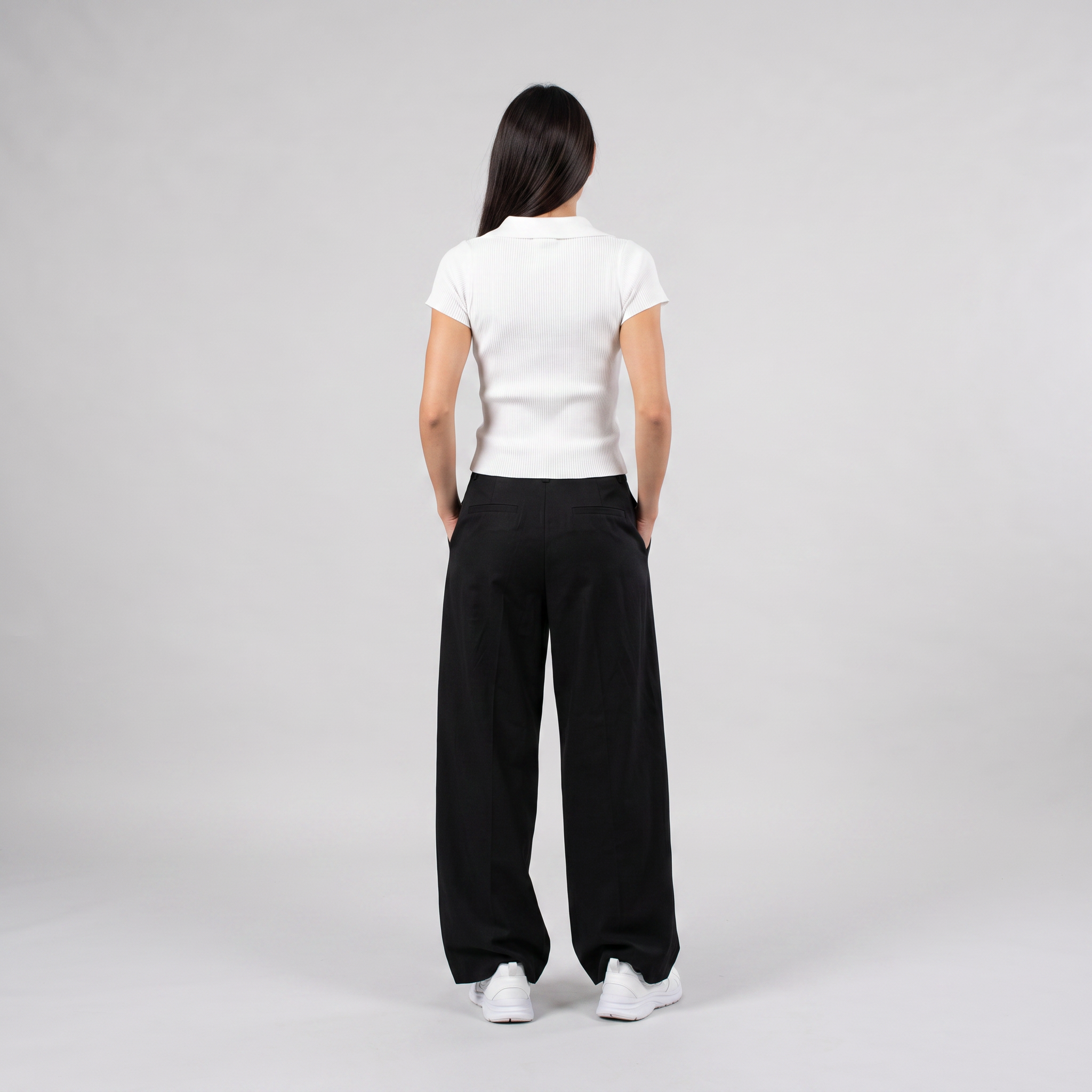 Bare And Blank Knitted Top