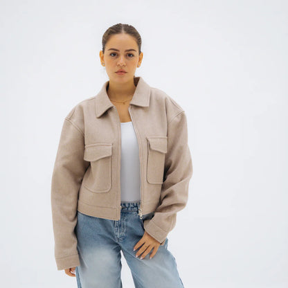Oshe Soft Cropped Jacket