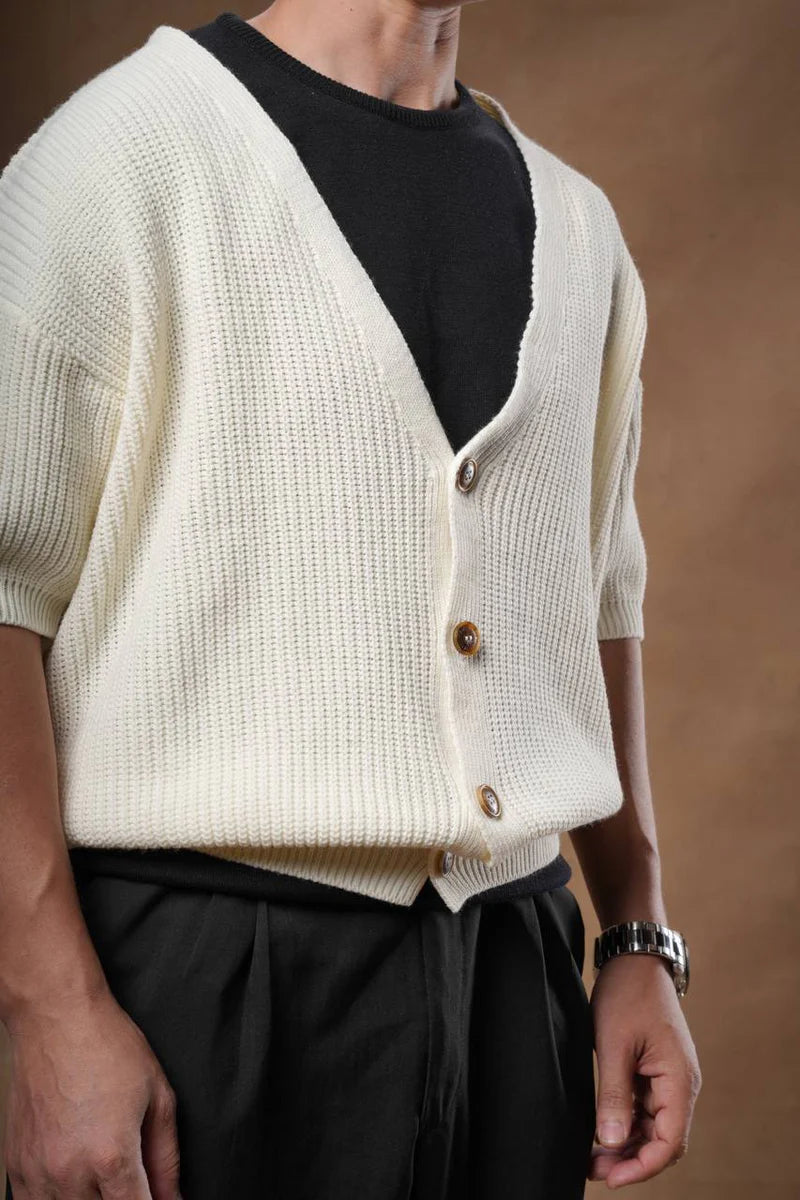 Bucks Knit Cardigan Boxy Fit