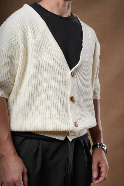 Bucks Knit Cardigan Boxy Fit