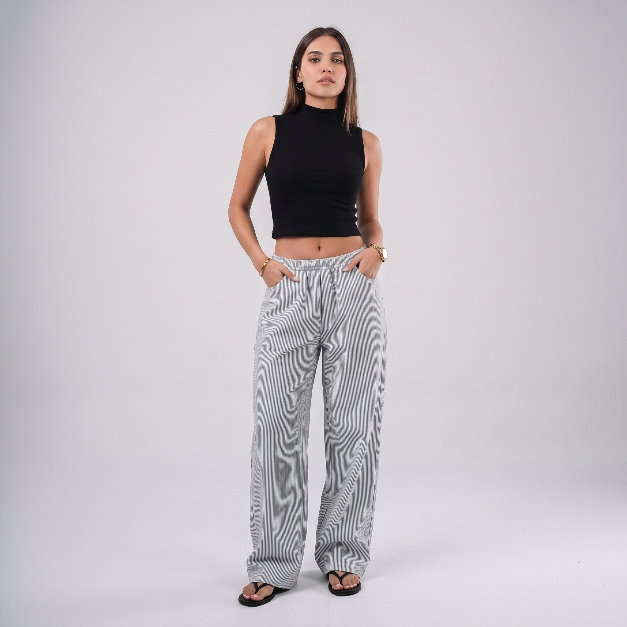 Denjo The Italian Striped Pants
