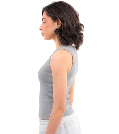 CTRL U Shaped Ribbed Tank Top