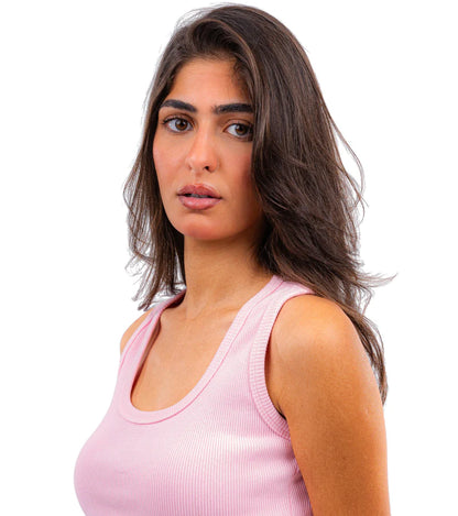 CTRL U Shaped Ribbed Tank Top