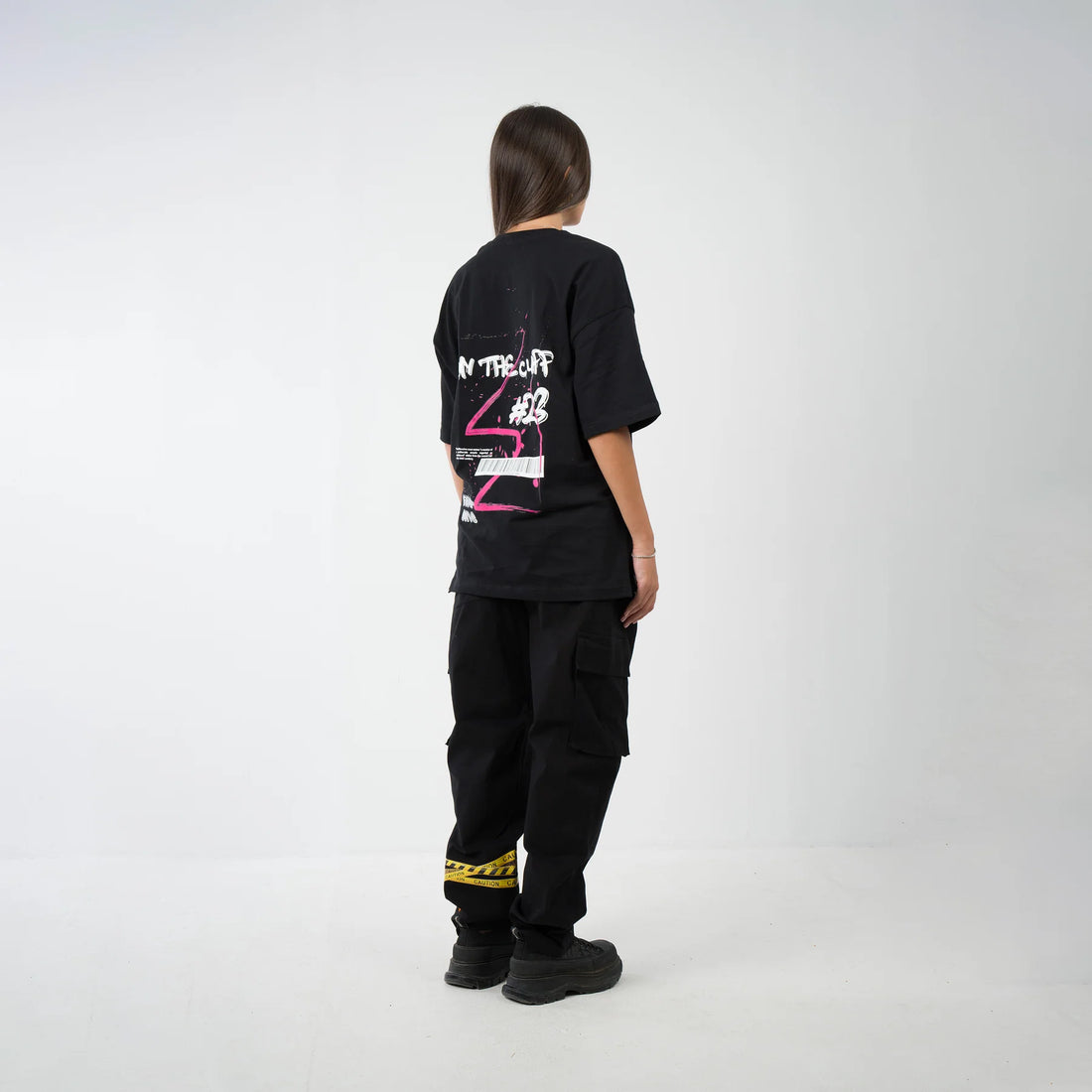 Black On The Cuff Tee