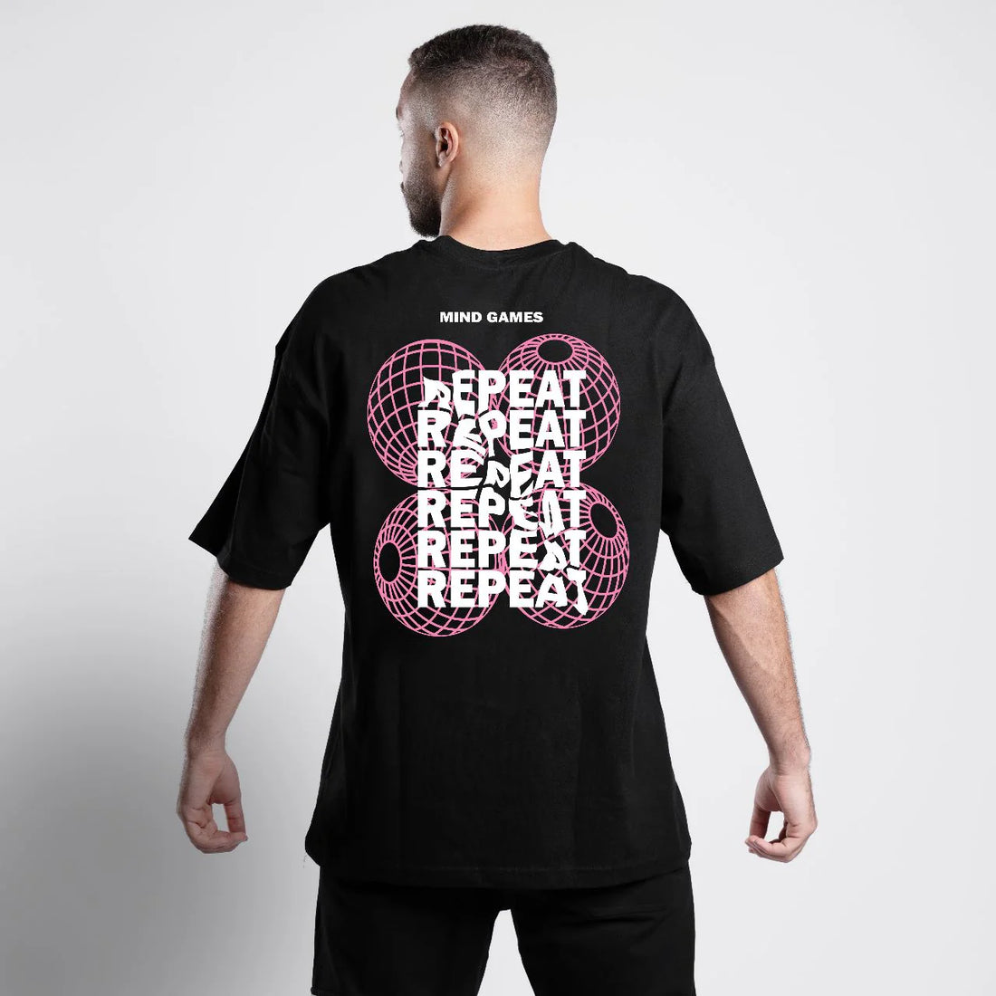 Black Repeat Tee