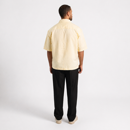 Denjoe Short Sleeve Linen Shirt Boxy Fit